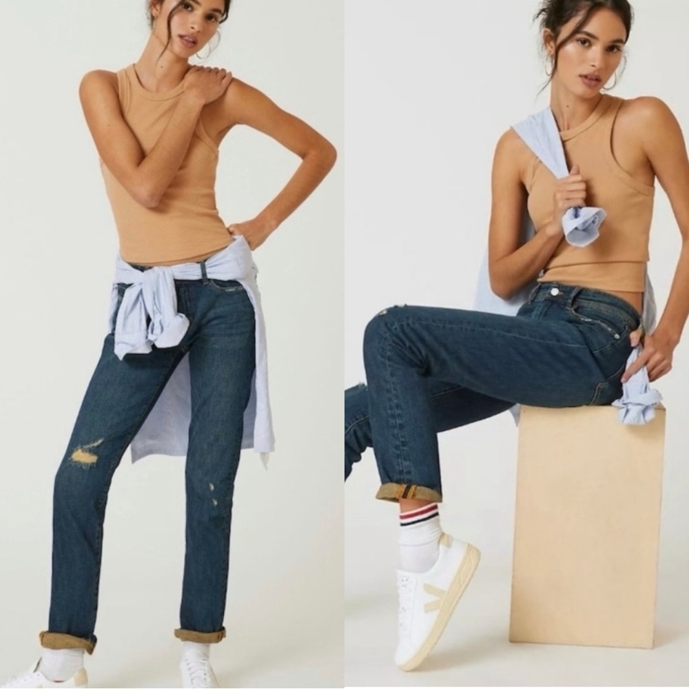 ANTHROPOLOGIE Pilcro & The Letterpress Boyfriend Slim Jeans